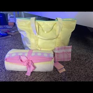 Stoney Clover Lane x Target Set of 3: Beach Bag, Towel, Reusable Bag (Unused)